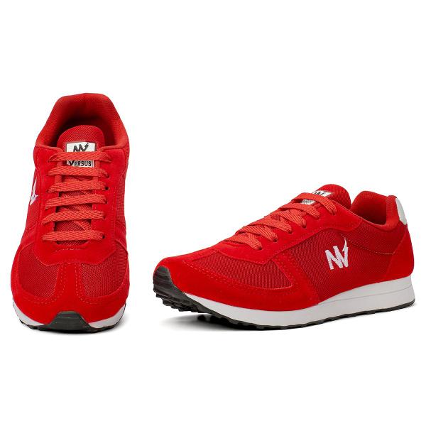 Imagem de Tenis Feminino Casual Leve Confortavel Super Estiloso Academia Corrida Caminhada Vermelho