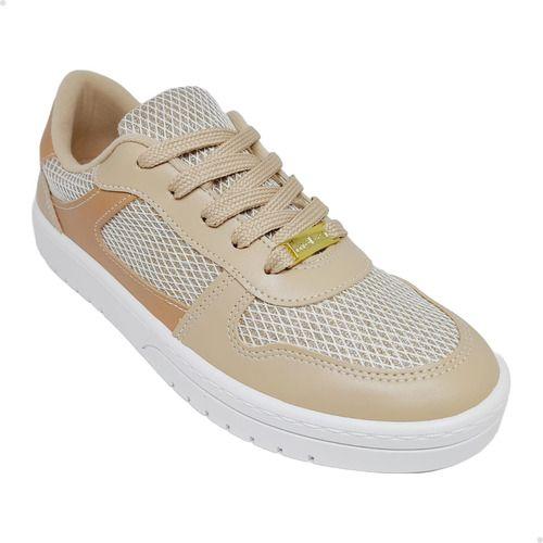 Imagem de Tênis feminino casual moleca tela shine glamour original 