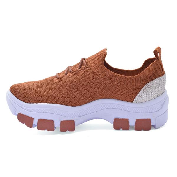 Imagem de Tênis Feminino Chunky Casual Meia Solado Plataforma