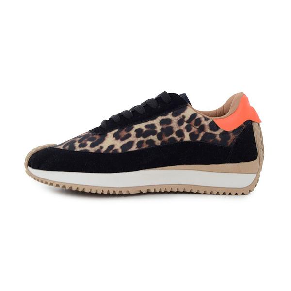 Tênis Feminino Confort Show Animal Print Preto 6000 Tênis