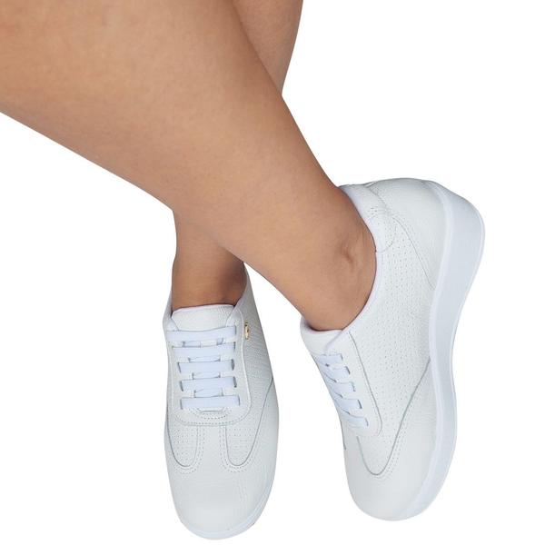 Usaflex Branco Tenis Usaflex Prata Tênis Usaflex Feminino Em Couro