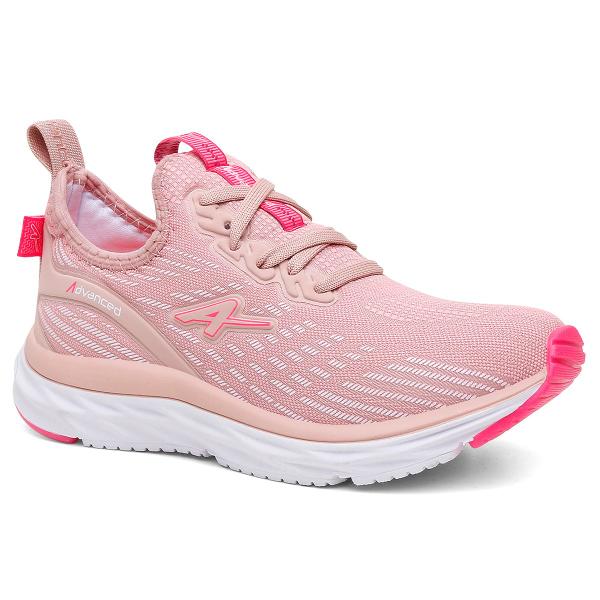 Imagem de Tenis Feminino Estilo Presente Linha Premuim Cor Rosa e Branco