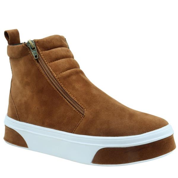 Tênis Feminino Fit Botinha De Academia em Camurça Leve Bota Com Zíper Lateral 203-GG - GuGi Imagem de Tênis Feminino Fit Botinha De Academia em Camurça Leve Bota Com Zíper Lateral 203-GG
