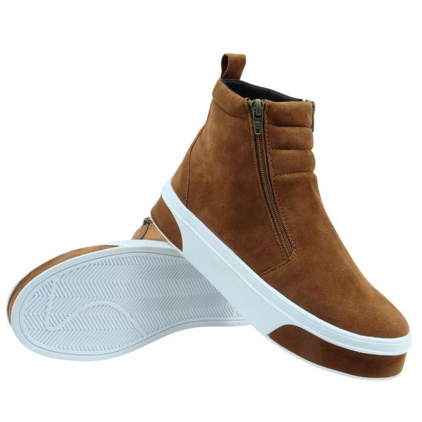 Tênis Feminino Fit Botinha De Academia em Camurça Leve Bota Com Zíper Lateral 203-GG - GuGi Imagem de Tênis Feminino Fit Botinha De Academia em Camurça Leve Bota Com Zíper Lateral 203-GG
