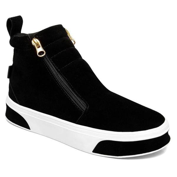 Tênis Feminino Fit Botinha De Academia em Camurça Leve Bota Com Zíper Lateral 203-GG Tênis Feminino Fit Botinha De Academia em Camurça Leve Bota Com Zíper Lateral 203-GG
