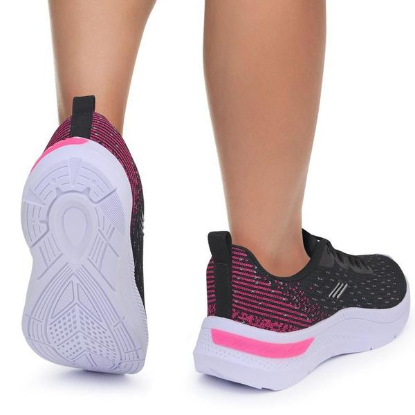 Imagem de Tênis Feminino Fitness Esportivo Caminhada Confortável Kit 2