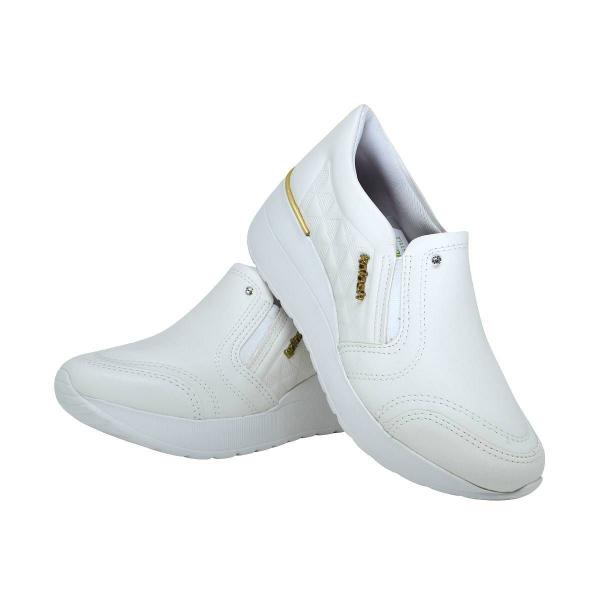 Imagem de Tênis Feminino Kolosh c3565 Slip On Anabela Conforto Branco