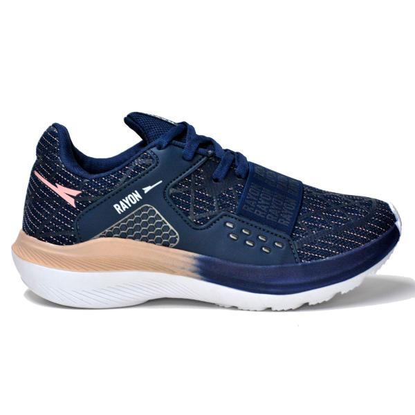 Imagem de Tenis feminino leve p/ academia e caminhada  ryn r1503  azul + relógio + meia