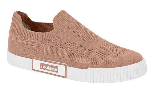 Imagem de Tênis Feminino Moleca Casual  Slip On Knit Lançamento Moda