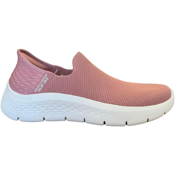 Imagem de Tênis Feminino Slip Ins Go Walk Flex Sunset View 124820 Skechers Rosa