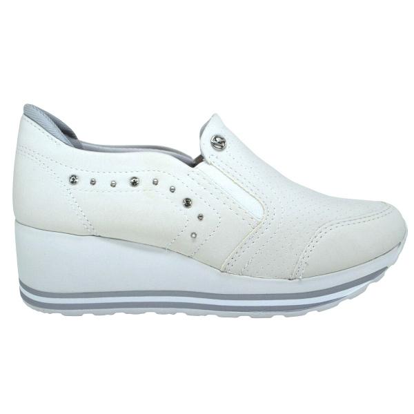 Imagem de Tênis Feminino Slip On Anabela Kolosh C1412a Branco