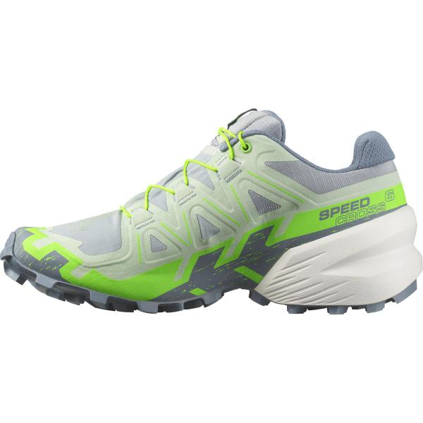 Tênis Feminino Speedcross 6 Cinza e Verde Trail Running Salomon Imagem de Tênis Feminino Speedcross 6 Cinza e Verde Trail Running Salomon