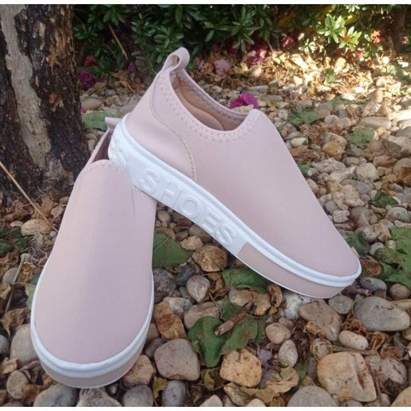 Imagem de tenis feminino tenis meia sneakers slip-on shoes calçe facil