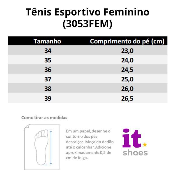 Imagem de Tênis Feminino Treino Academia Corrida Caminhada Conforto