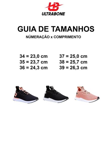 Imagem de Tenis Feminino Ultrabone Polo Academia Caminhada Confortavel Leve Fit