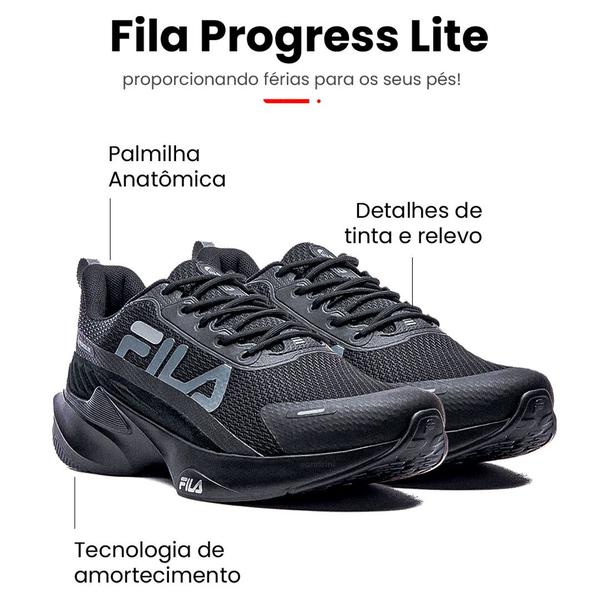 Imagem de Tênis Fila Esportivo Masculino Progress Lite Adulto