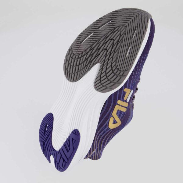 Imagem de Tênis Fila Racer Curve Feminino Roxo Acinzentado e Dourado