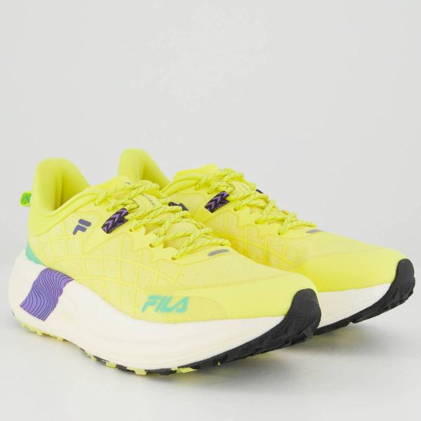 Imagem de Tênis Fila Racer Skytrail Feminino Amarelo e Roxo