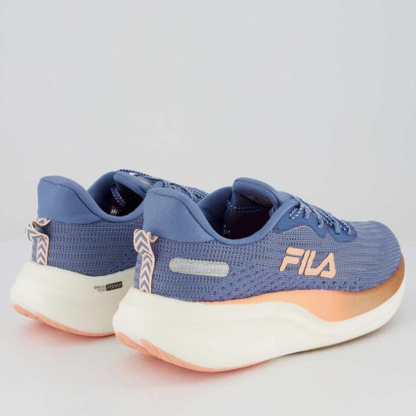 Imagem de Tênis Fila Racer Speezone Feminino Azul e Coral