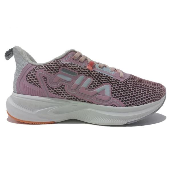 Imagem de Tenis Fila Racer Wings Corrida Feminino Rosa e Prata