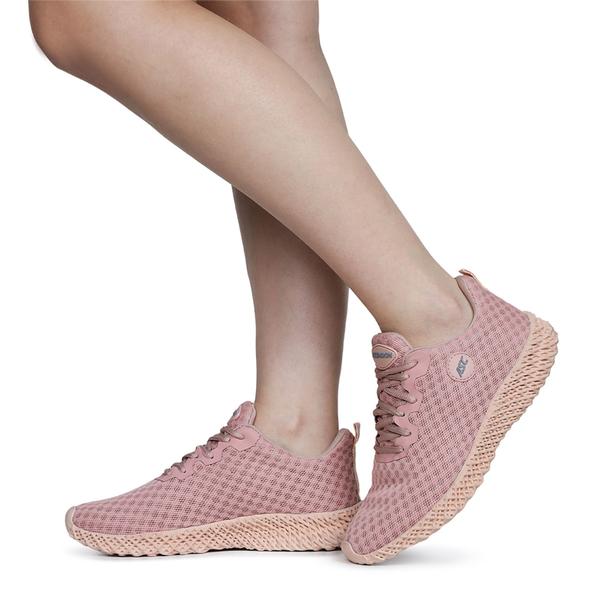 Imagem de Tênis Ghost 2 Casual Feminino Rosa Clarinho Ideal Para Academia e Caminhada + Relógio (53240)