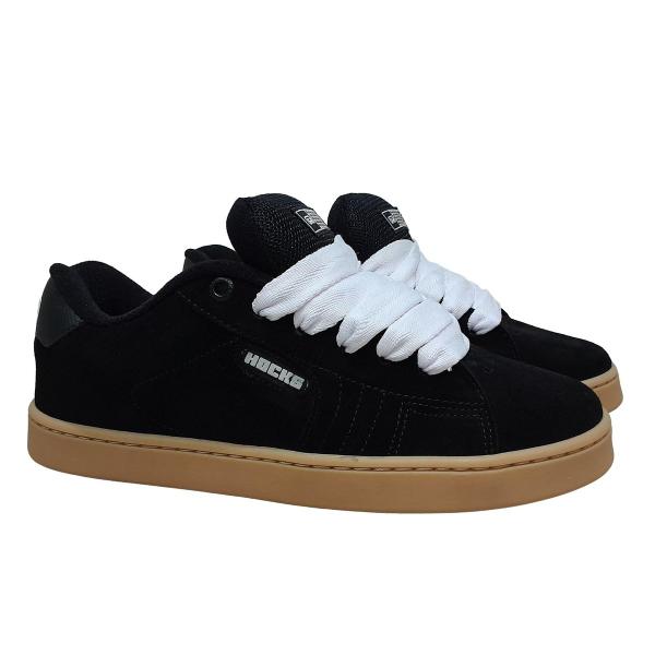 Imagem de Tênis Hocks Ruas Skate Robusto Suede Fat Lace Rubber Max