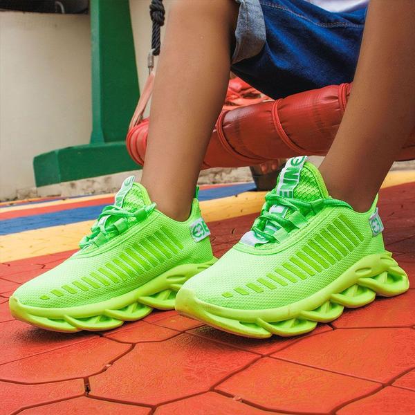 Imagem de Tênis Infantil Masculino Solado Trançado Confortavel Verde