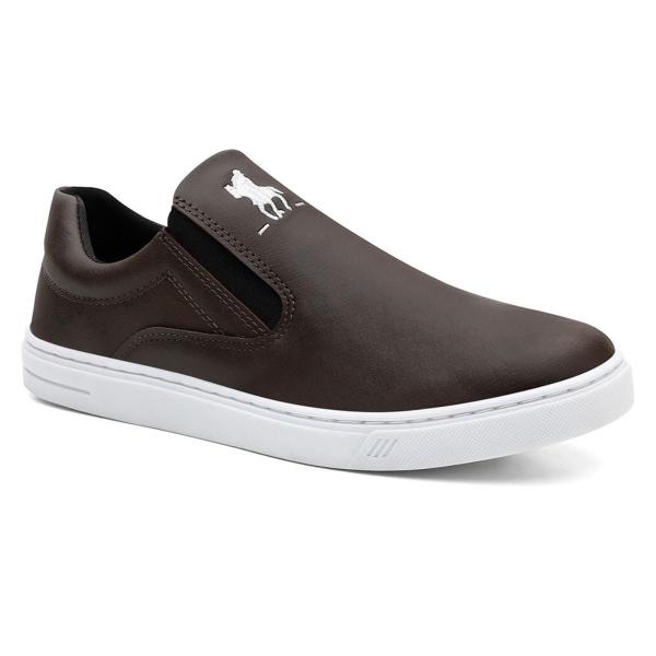 Imagem de Tênis Infantil Menino Slip On Elástico Liso Casual Carteira