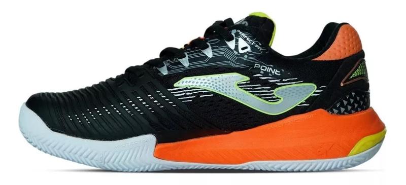 Imagem de Tênis Joma Point Masculino Saibro Preto E Laranja