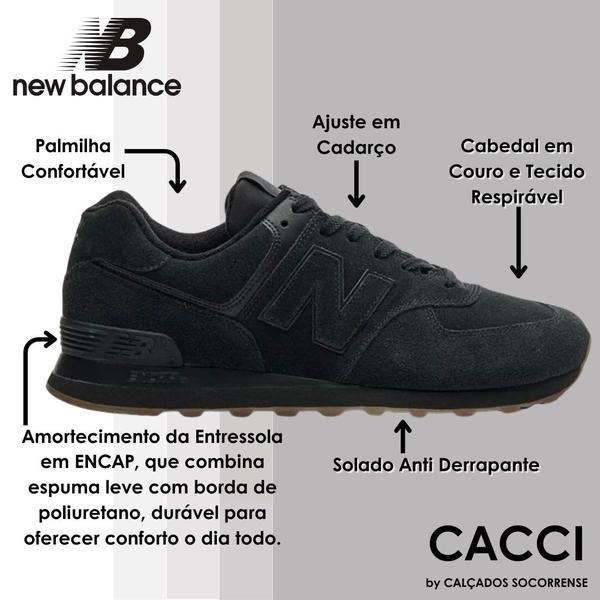 Imagem de Tenis Masculino Casual Clássico New Balance 574 V2