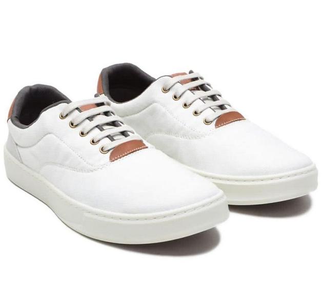 Imagem de Tênis Masculino Ixória Casual Canvas Lona Off-white