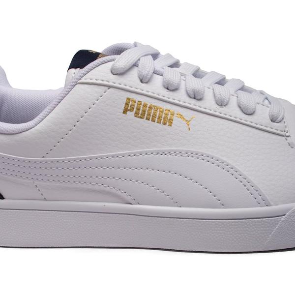 Imagem de Tênis Masculino Puma Shuffle com Recortes Branco/Marinho