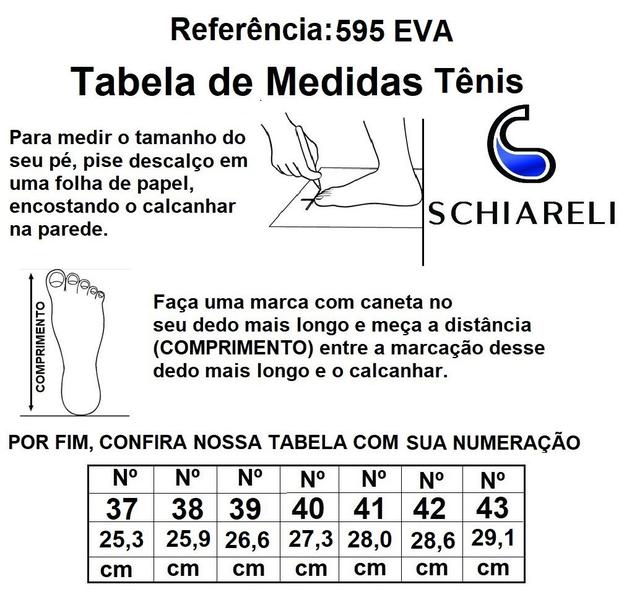 Imagem de Tênis Masculino Schiareli Ótimo Para Academia Corrida e Caminhada - Ref. 595  