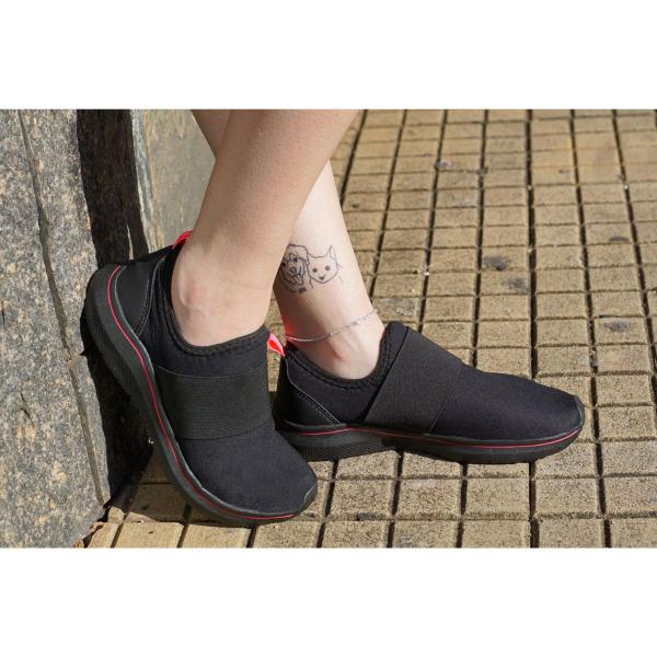 Imagem de Tênis Meia Elastico Slip On Calce Fácil Feminino Original Academia