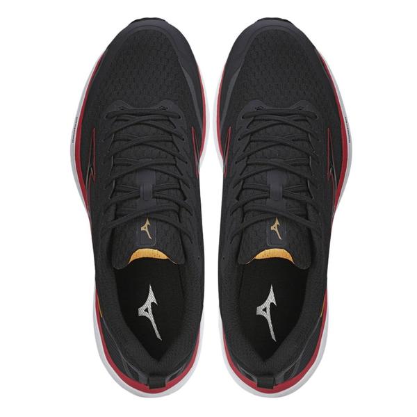 Imagem de Tênis Mizuno Atlantis Corrida Preto e Vermelho - Masculino