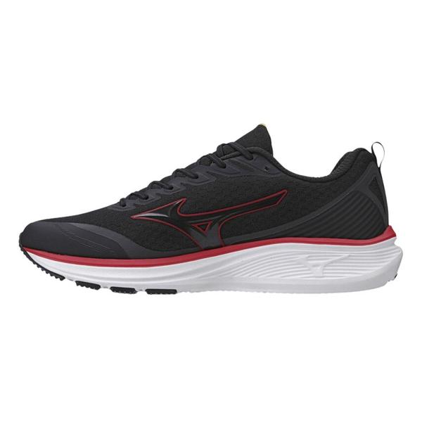 Imagem de Tênis Mizuno Atlantis Corrida Preto e Vermelho - Masculino