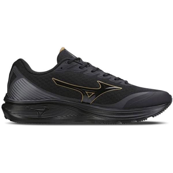 Imagem de Tênis Mizuno Atlantis Unissex Preto Dourado