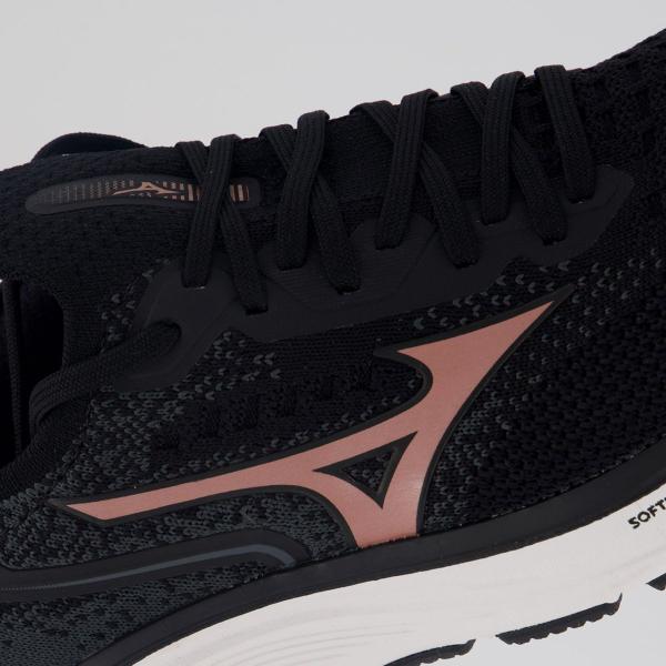 Imagem de Tênis Mizuno Cool Ride 2 Feminino Preto e Rosê