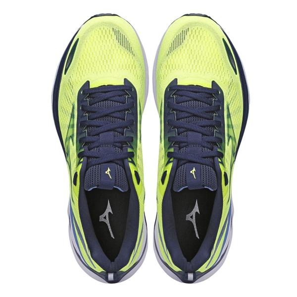 Imagem de Tênis Mizuno Dynasty 5 Corrida Amarelo Limão e Marinho - Masculino