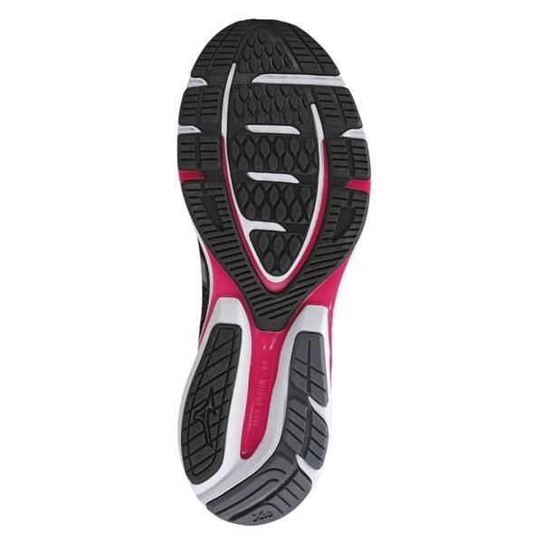 Imagem de Tênis Mizuno Mirai 6 Corrida Preto e Rosa Choque - Feminino