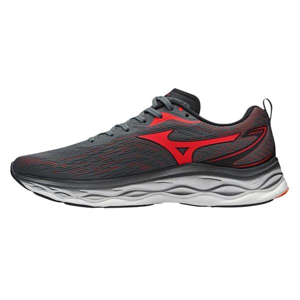 Imagem de Tênis Mizuno Victory Corrida Grafite e Vermelho - Masculino