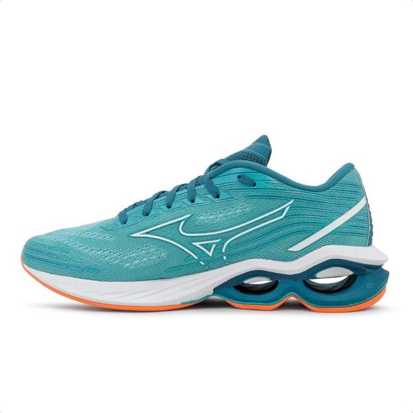 Imagem de Tenis mizuno wave creation 24 m azul laranja