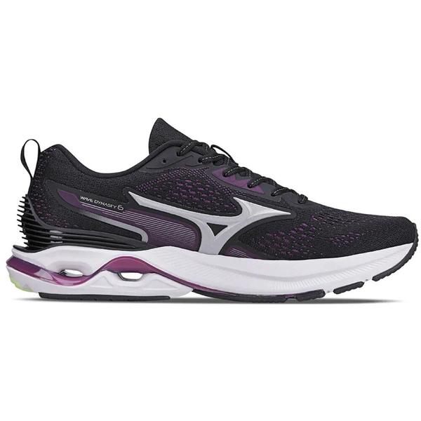 Imagem de Tênis Mizuno Wave Dynasty 6 - Feminino - Preto-Roxo