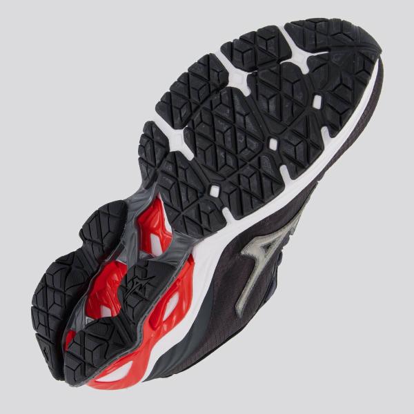 Imagem de Tênis Mizuno Wave Frontier 14 Preto e Vermelho