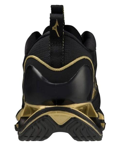 Imagem de Tênis Mizuno Wave Prophecy 11 Preto e Dourado