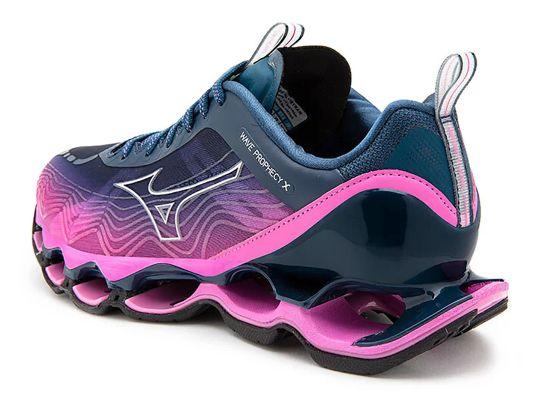 Imagem de Tênis Mizuno Wave Prophecy X Rosa e Azul