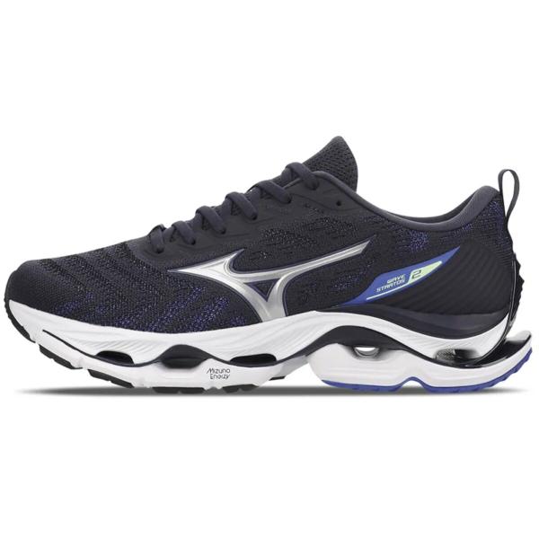 Imagem de Tênis Mizuno Wave Stratos 2 - Masculino - Marinho-Prata