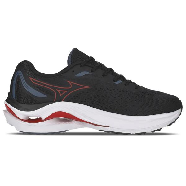 Imagem de Tênis Mizuno Wave Vitality 6 Masculino Preto Branco