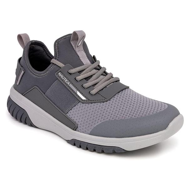 Imagem de Tênis Nautica Geoff-Grey Mix para homens, confortáveis, tamanho 9