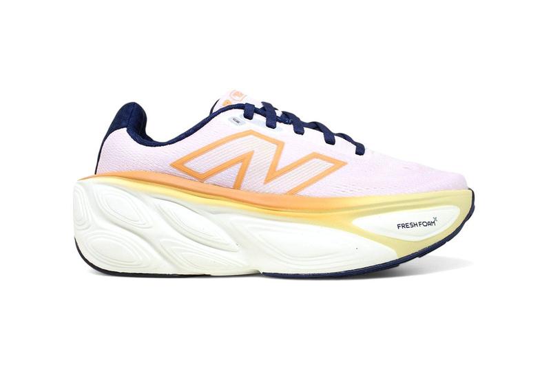 Imagem de Tenis New Balance Fresh Foam X More V5 - feminino - rosa e azul marinho